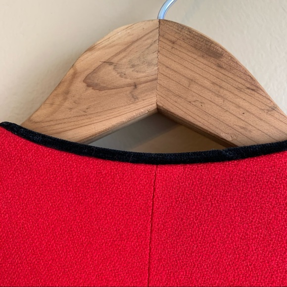 Vintage Pendleton Red Wool Black Velvet RELISTED - Picture 6 of 11